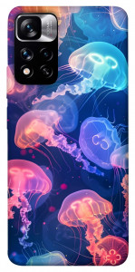 Чехол Neon jellyfishes для Xiaomi Redmi Note 11 5G