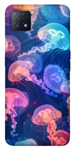 Чехол Neon jellyfishes для Oppo A73 5G