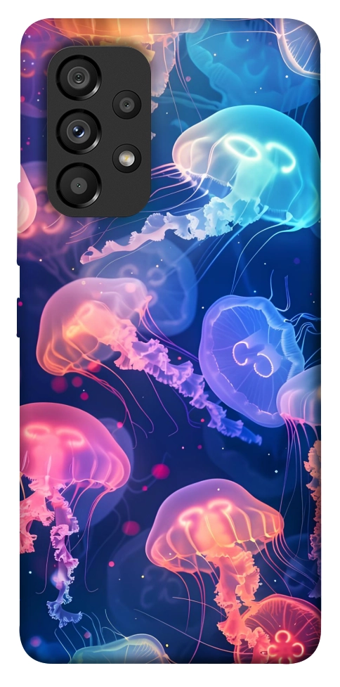 Чехол Neon jellyfishes для Galaxy A53