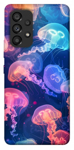 Чехол Neon jellyfishes для Galaxy A53