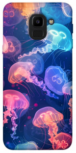 Чохол Neon jellyfishes для Galaxy J6 (2018)