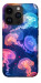 Чехол Neon jellyfishes для iPhone 14 Pro