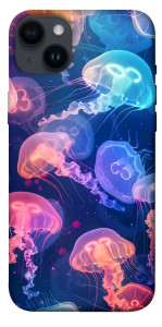 Чохол Neon jellyfishes для iPhone 14 Plus
