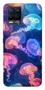 Чохол Neon jellyfishes для Realme 8