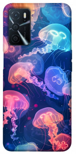 Чехол Neon jellyfishes для Oppo A54s
