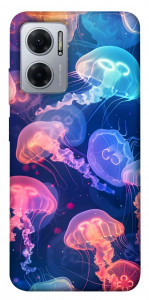 Чехол Neon jellyfishes для Xiaomi Redmi Note 11E