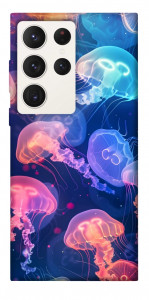 Чехол Neon jellyfishes для Galaxy S23 Ultra