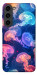 Чехол Neon jellyfishes для Galaxy S23
