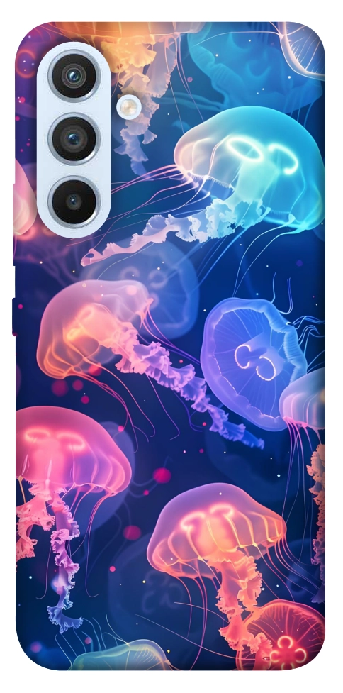 Чехол Neon jellyfishes для Galaxy A54 5G