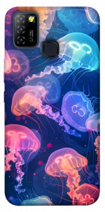 Чехол Neon jellyfishes для Infinix Hot 10 Lite