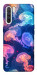 Чохол Neon jellyfishes для Oppo Reno 3