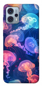 Чехол Neon jellyfishes для Motorola Moto G23