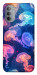 Чехол Neon jellyfishes для Motorola Moto G31