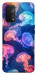 Чехол Neon jellyfishes для Oppo A74 5G