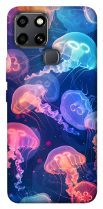 Чехол Neon jellyfishes для Infinix Smart 6