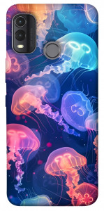 Чохол Neon jellyfishes для Nokia G11 Plus