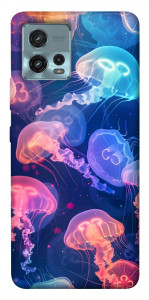 Чехол Neon jellyfishes для Motorola Moto G72