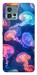 Чехол Neon jellyfishes для Motorola Moto G72