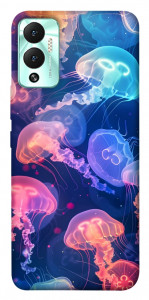 Чехол Neon jellyfishes для Infinix Hot 12 Play
