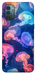 Чехол Neon jellyfishes для Nokia G21