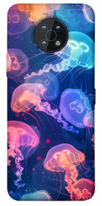 Чехол Neon jellyfishes для Nokia G50