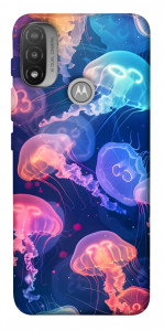 Чехол Neon jellyfishes для Мotorola Moto E20