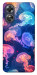 Чехол Neon jellyfishes для Oppo A17