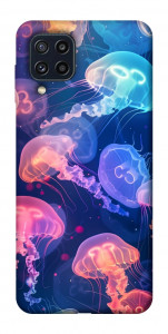 Чехол Neon jellyfishes для Galaxy M32