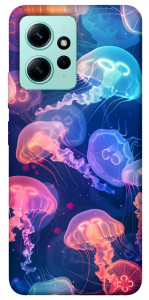Чехол Neon jellyfishes для Xiaomi Redmi Note 12 4G