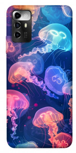 Чехол Neon jellyfishes для ZTE Blade A72