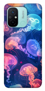 Чохол Neon jellyfishes для Xiaomi Redmi 12C