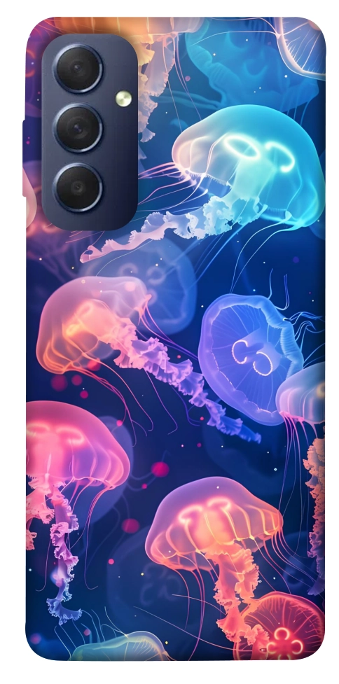 Чехол Neon jellyfishes для Galaxy M54 5G