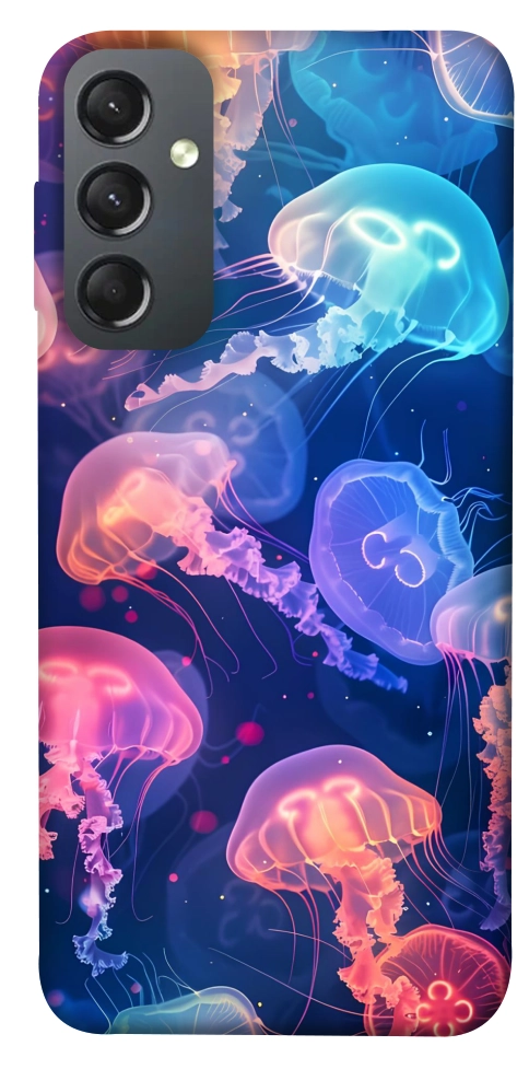 Чехол Neon jellyfishes для Galaxy A24 4G