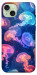 Чохол Neon jellyfishes для iPhone 15 Plus