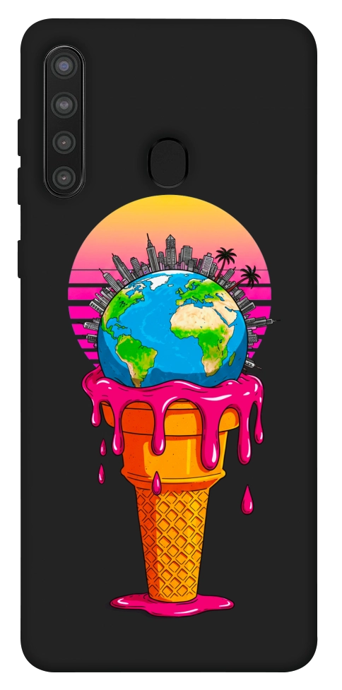 Чехол Ice cream planet для Galaxy A21