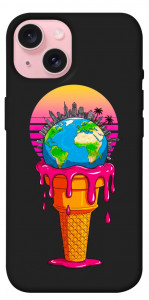 Чехол Ice cream planet для iPhone 15