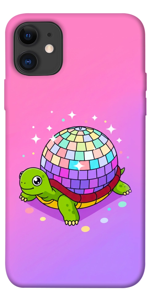 Чехол Disco turtle для iPhone 11