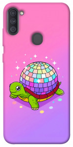 Чехол Disco turtle для Galaxy A11 (2020)