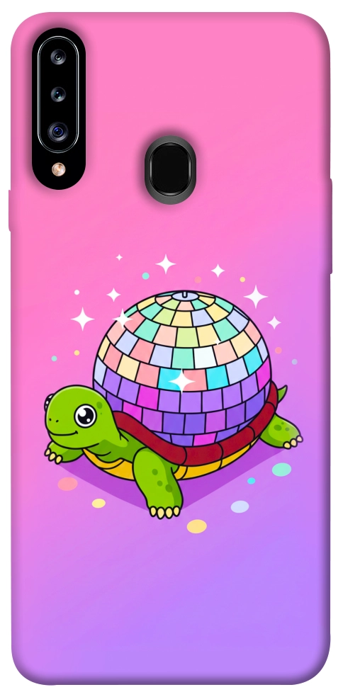 Чохол Disco turtle для Galaxy A20s (2019)
