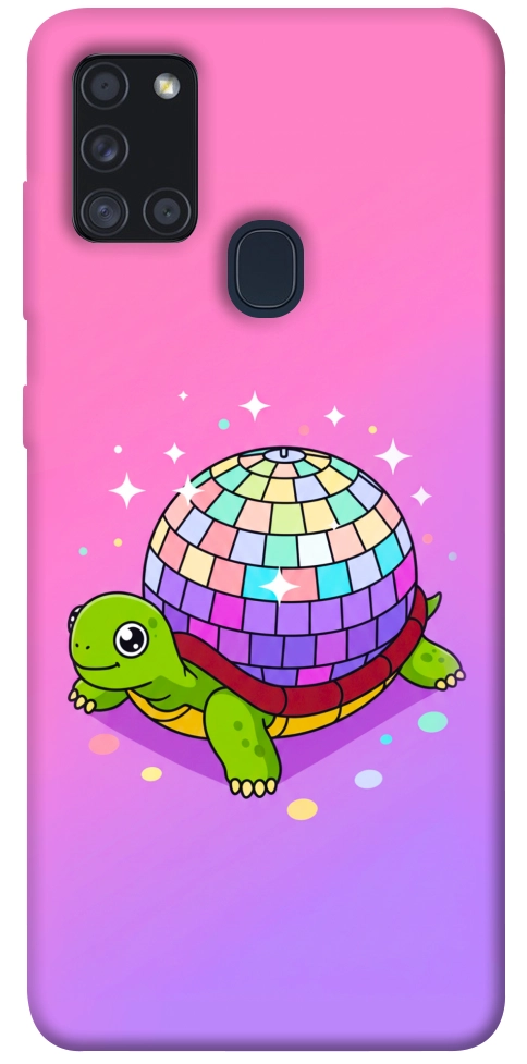 Чохол Disco turtle для Galaxy A21s (2020)