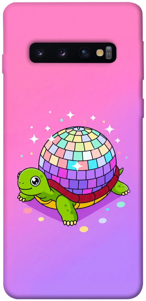 Чехол Disco turtle для Galaxy S10 (2019)