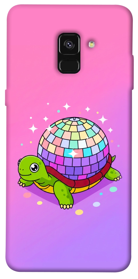 Чехол Disco turtle для Galaxy A8 (2018)