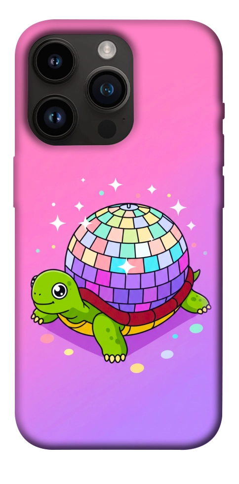 Чехол Disco turtle для iPhone 14 Pro