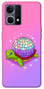 Чехол Disco turtle для Oppo Reno 7 4G