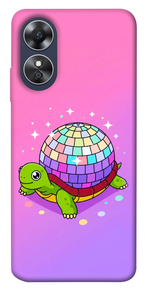 Чехол Disco turtle для Oppo A17