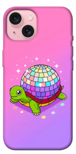 Чехол Disco turtle для iPhone 15