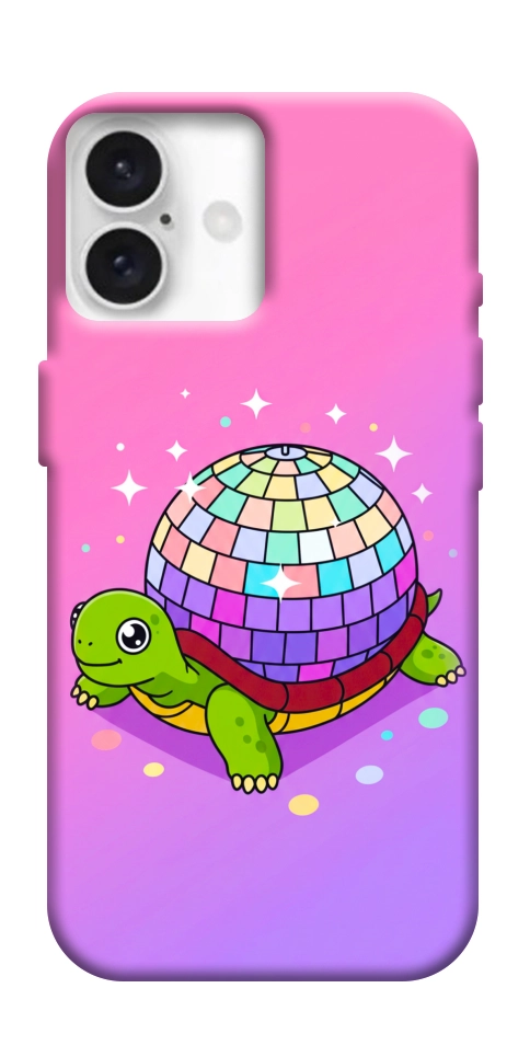 Чехол Disco turtle для iPhone 16