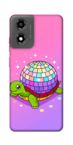 Чехол Disco turtle для Motorola Moto E14