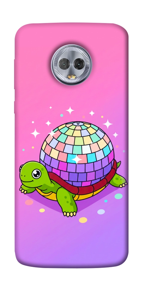 Чехол Disco turtle для Motorola Moto G6 Plus