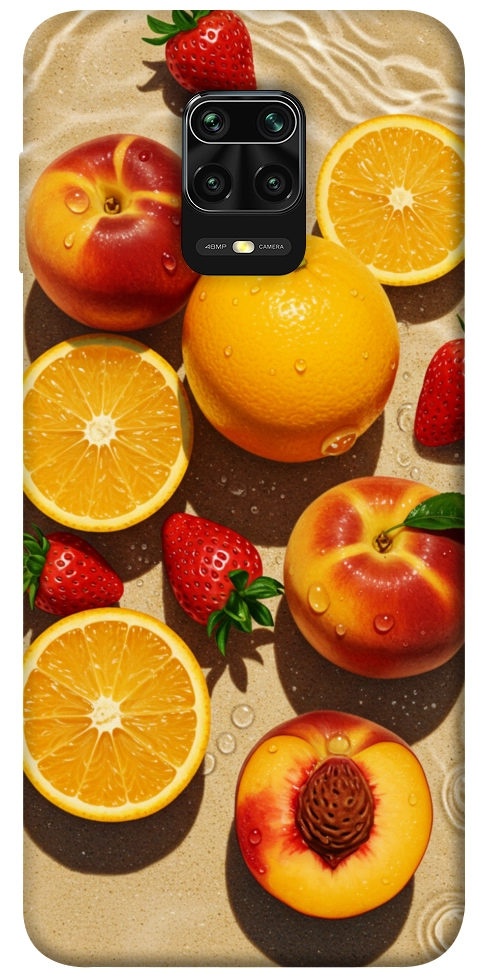 Чехол Яркие фрукты для Xiaomi Redmi Note 9 Pro